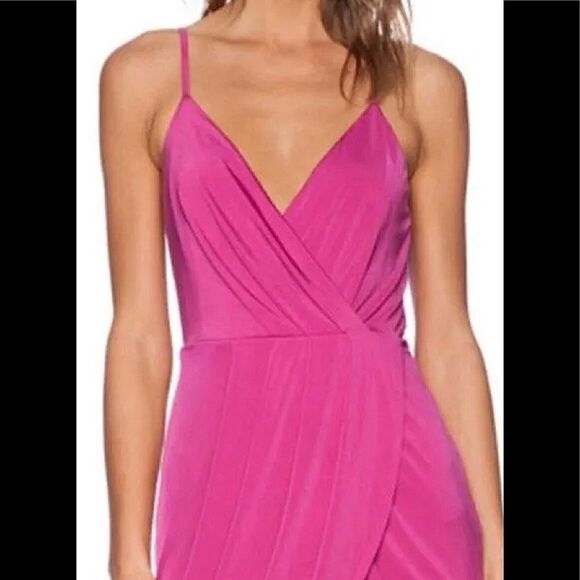 Pink wrap mini dress. New - Picture 11 of 16